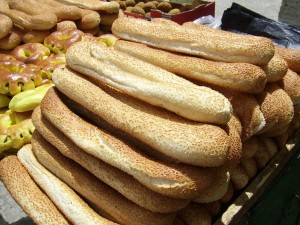 Brote und Bagel in New York