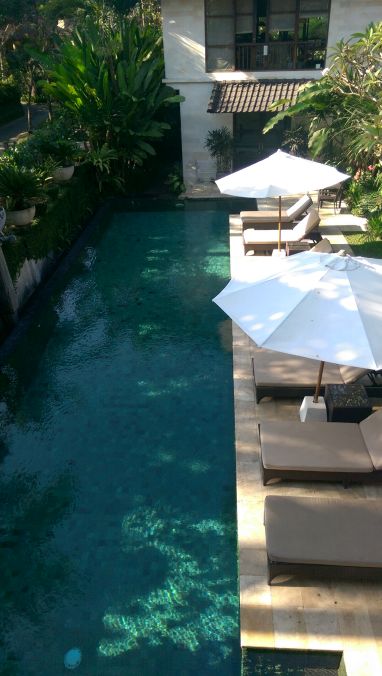 Schöner Pool der Villa Saraswati