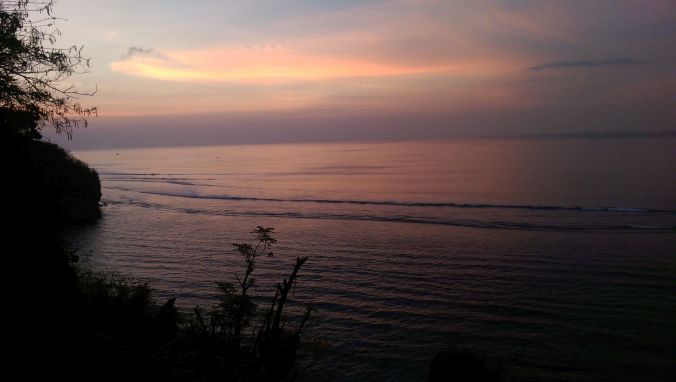 Schöner Sonnenuntergang auf Bali