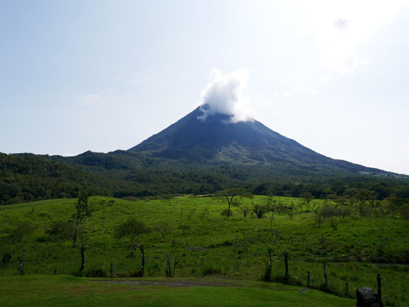 Blick auf den Vulkan Arenal